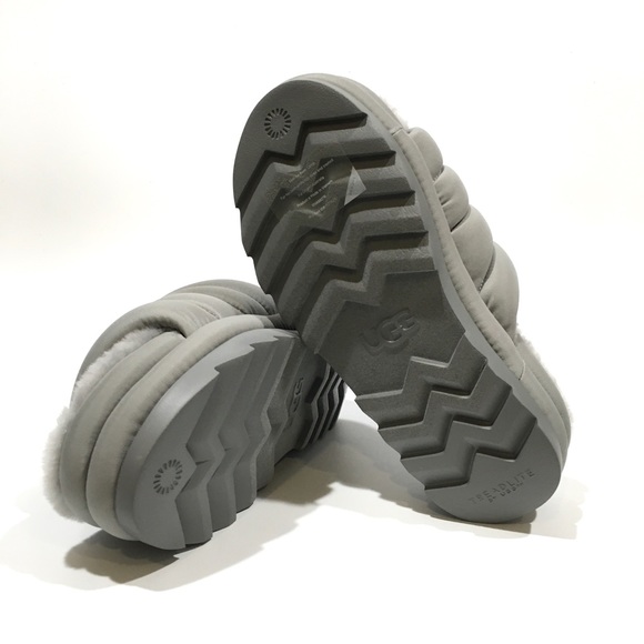 UGG Maxi Slide Platform Puffer Sandals -Grey -Women’s US 9 -NEW - Picture 7 of 7